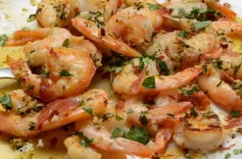 garlic butter shrimp & russet potato