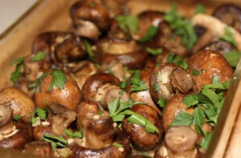 garlic butter roasted mushrooms