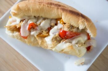Slow Cooker Chicken Philly Sandwiches
