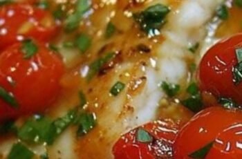 Cod in a Tomato Lemon Butter Sauce