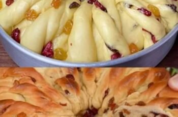 Festive Cranberry and Raisin Twist Bread