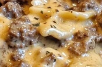 Creamy Beef and Bowtie Pasta