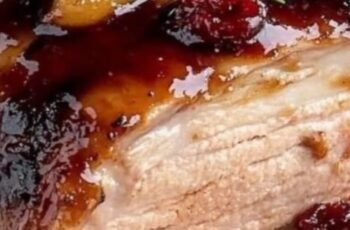 Cranberry Dijon Pork Loin Roast with Apple Cider Glaze