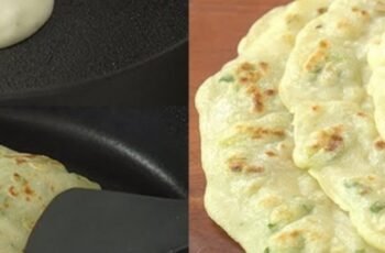 3-Minute Liquid Dough Garlic Flatbread: No Yeast, No Kneading, Quick, Easy, and Healthy!