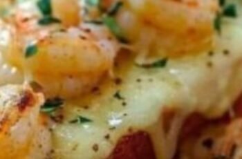 Cheesy Garlic Bread Shrimp Grilled cheese