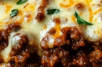 Cheesy Sloppy Joe Garlic Bread
