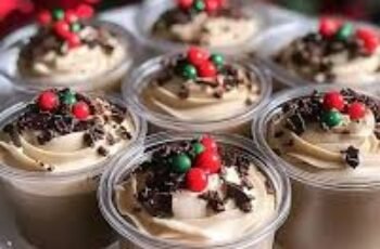 Christmas Chocolate Kahlua & Bailey’s Pudding Shots