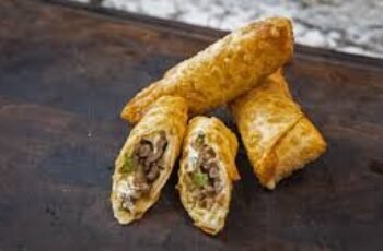 Egg Rolls with Philly Cheesesteak Flavor