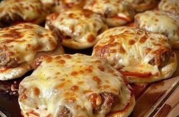 mini pizza burgers