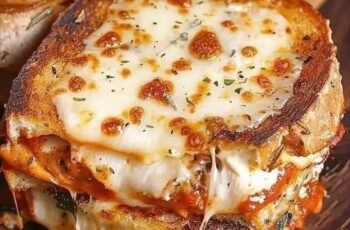 Chicken Parmesan grilled cheese