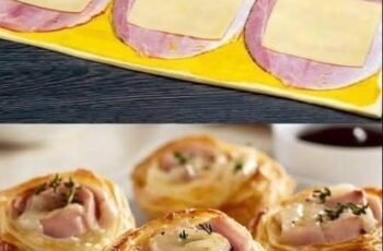 Air Fryer Ham and Cheese Puff Pastry