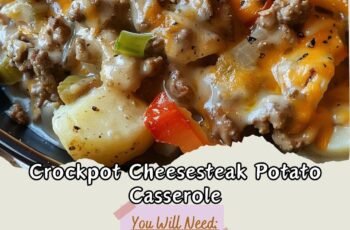 Crockpot Cheesesteak Potato Casserole Recipe