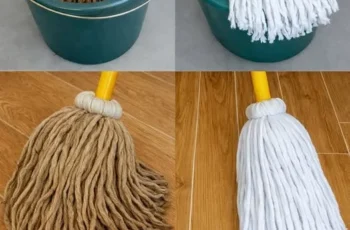 Very dirty mop, do not buy it again: a drop of this ingredient and it will be as good as new again