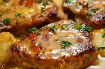 Garlic Butter Chicken Thighs with Potatoes