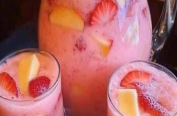 The Ultimate Creamy Strawberry Apple Punch
