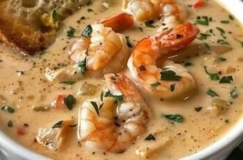 Air Fryer Seafood Soup with Crab and Shrimp