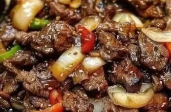 Sizzling Chinese Pepper Steak with Onions
